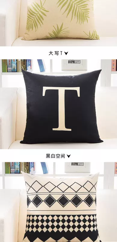 Linen Art Retro Bắc Âu Ném Gối Anh Sofa Đệm Gối Vỏ vuông Đệm Elk Không có lõi - Trở lại đệm / Bolsters