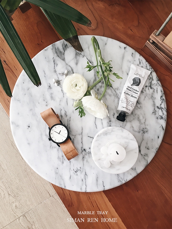 Natural Marble Tray for Storage, Round, Home Living Room Model House Decoration, Desktop Storage Tray, Light Luxury and Simple Natural Marble Tray for Storage, Round, Home Living Room Model House Decoration, Desktop Storage Tray, Light Luxury and Simple