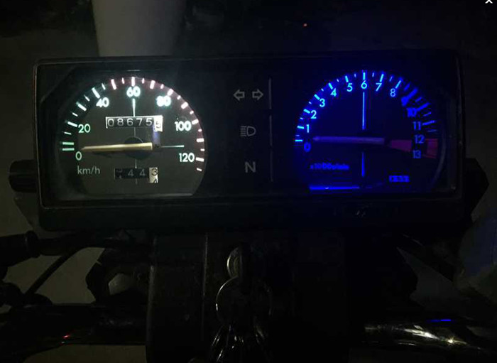 Xe máy Bóng đèn LED độ sáng cao Dụng cụ bóng đèn - Power Meter đồng hồ xe dream