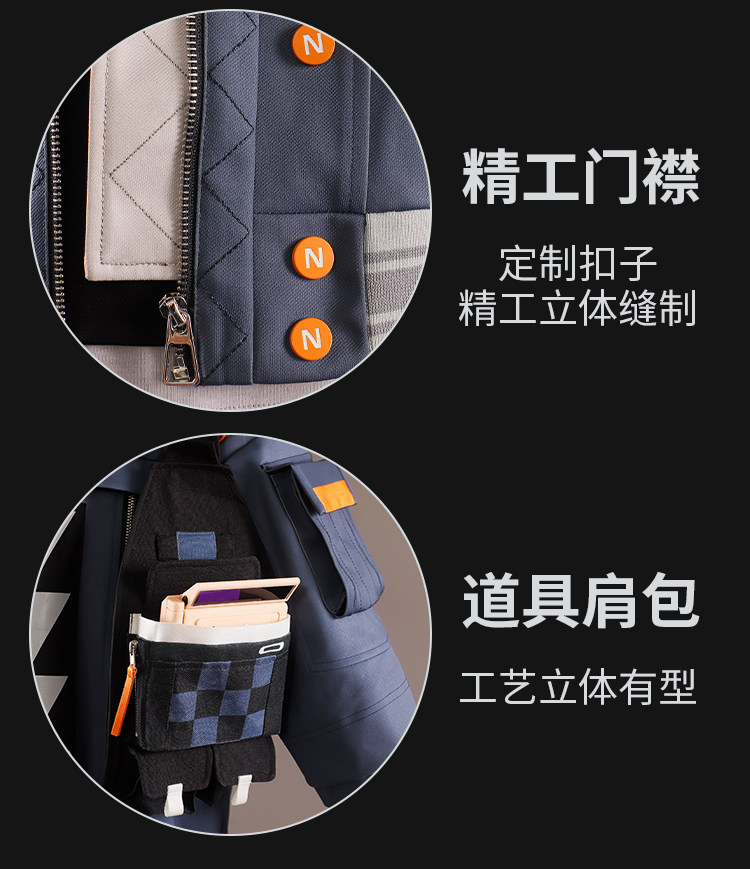 Cosplay Kostüm Wig Jacke Tasche Uniform Halloween 4