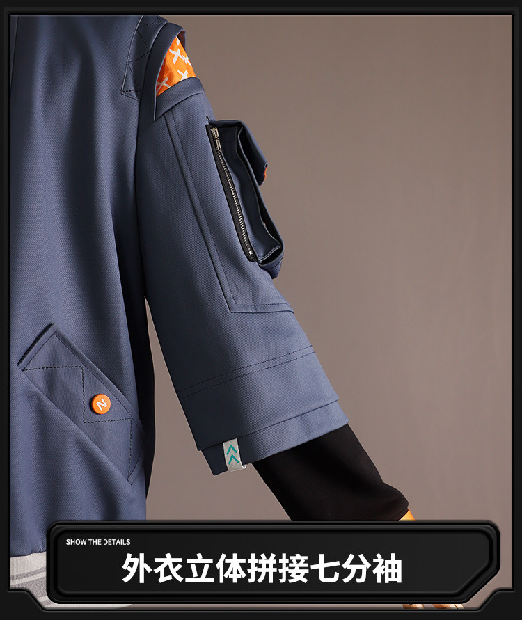 Cosplay Kostüm Wig Jacke Tasche Uniform Halloween 13