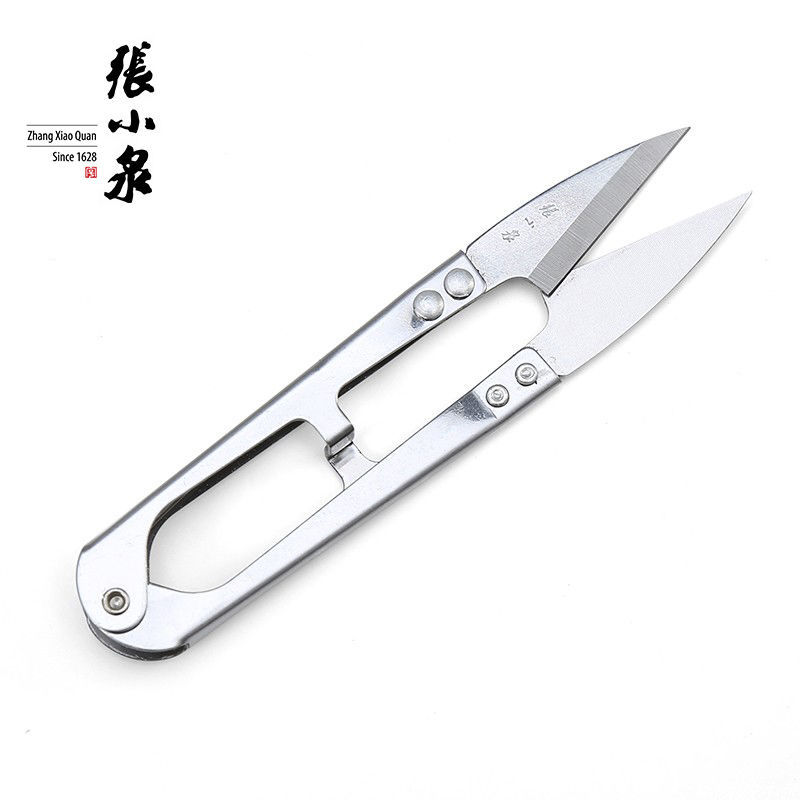  Zhang Xiaoquan stainless steel anti-rust yarn shears spring shears U-shaped shears Cross-stitch scissors line yarn shears