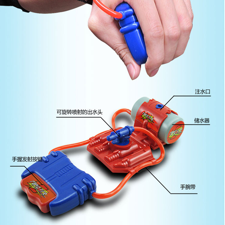 Súng phun nước cổ tay tầm xa bơi mùa hè chơi nước trận cổ tay súng nước trẻ em nhà sản xuất hàng loạt đồ chơi đồ chơi cho trẻ 3 tuổi