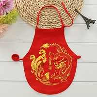 Красный коричневый D Thin Dragon и Phoenix Chengxiang