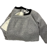 Вкладыш с пухом, зимний сексуальный комплект, юбка, утиный пух, в стиле Шанель, в западном стиле