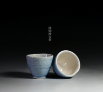 Sold out 70 s state-owned Jun Porcelain Factory Color Glaze Eight Money to Cup Wine Cup Tea Cup