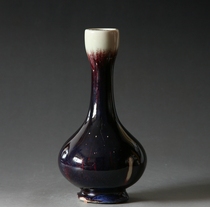 In the 1970s the new technology of Jun Porcelain No.2 Factory Gooseneck Bottle