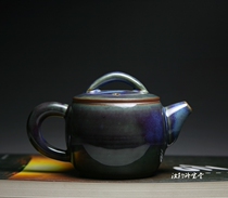 Jun Porcelain Handai Wa Cylinder Pot Pure Handmade Tea Set Ancient Rhyme