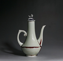 Old Coal Burning Ivory White Wine Pot 70s State Porcelain New Craft One Factory Two Factory Red Guan Kiln