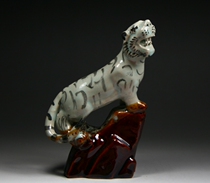 60s Shen-shen state-run Jun Porcelain Factory Jun Colored Glaze Uphill Tiger