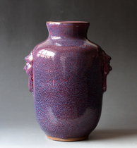 90s Rose Purple Salmon Son Tattoook Porcelain Tiger Head Revered Shoubottle Jin Pei Zhang