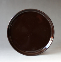 70s 70s State Porcelain II Factory Purple Gold Sky Mesh Glaze Black Ice Pan Tea Tray Pot