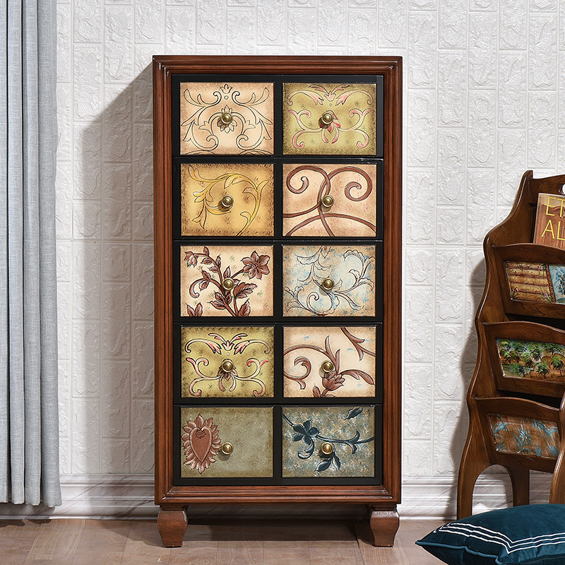 Купить Шкаф в коридор Американский комод твердой древесины шкафа ...