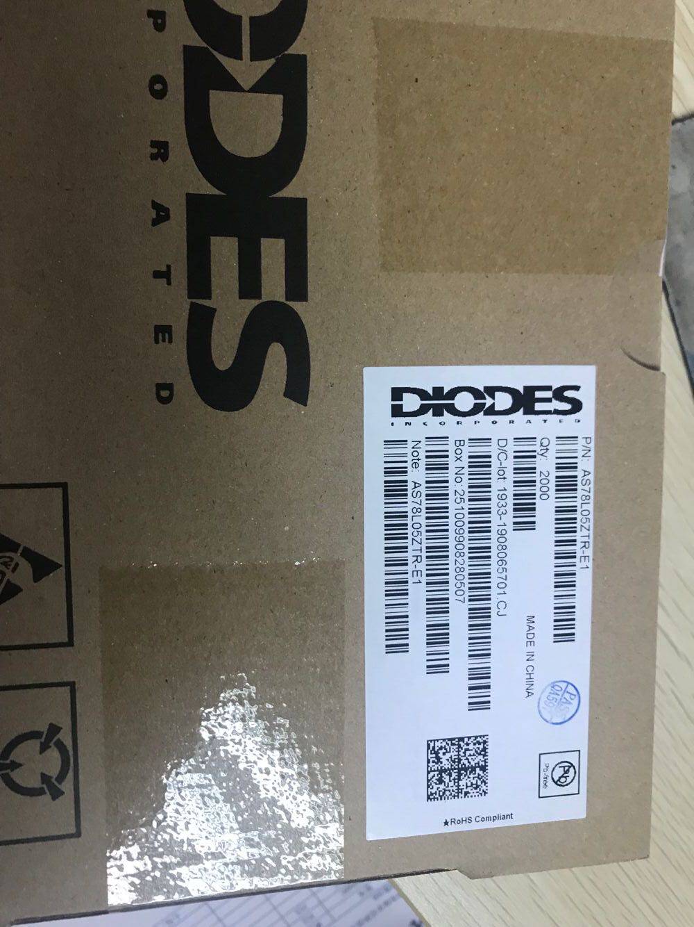 AS78L05ZTR-E1 AS78L05ZTR-E1 TO92 Original loading of imported spot DIODES