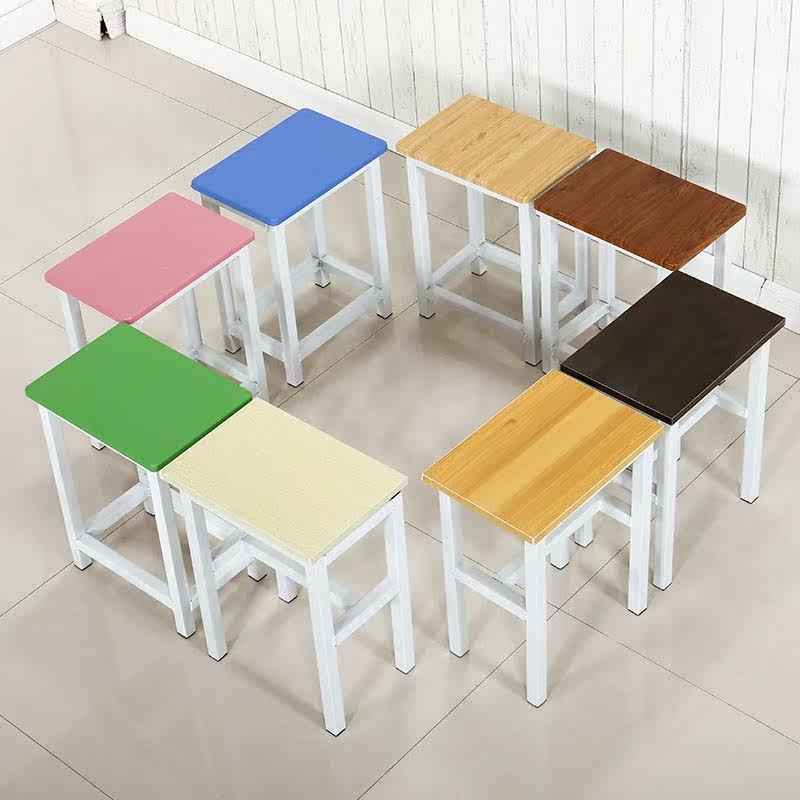 Student learning square stool training class center institution rest area stool home dining room chess room workshop work stool
