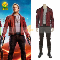 Man Show Guardians of the Galaxy 2 Star cos clothing male main cosplay same clothes leather short jacket full set