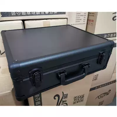 Large aluminum alloy portable tool box multi-function display equipment box instrument box lattice foam aluminum box