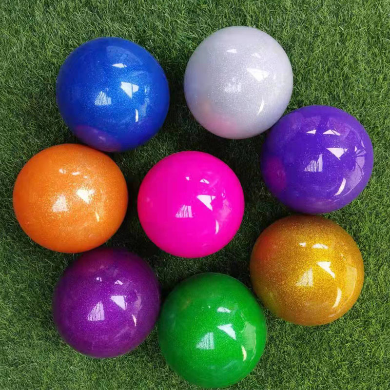 Rhythmic gymnastics ball 16 18 cm rhythmic gymnastics fitness ball gymnastics supplies five items of equipment monochrome unmarked colorful