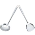 Thìa inox nhà bếp ba mảnh nấu ăn xẻng colander súp muỗng xẻng bếp đầy đủ bộ - Phòng bếp xoong Phòng bếp