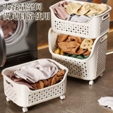Корзина для белья, двухэтажная корзина для хранения, сортировка