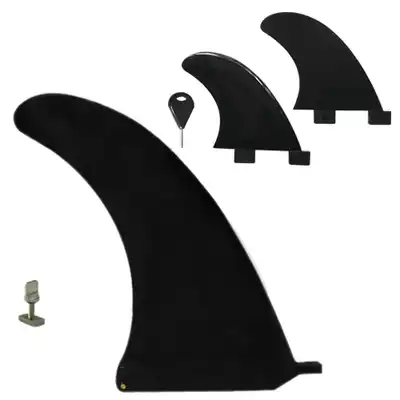High quality plastic tail rudder surfboard tail rudder FCS 10quot 2GL Black 10 inches