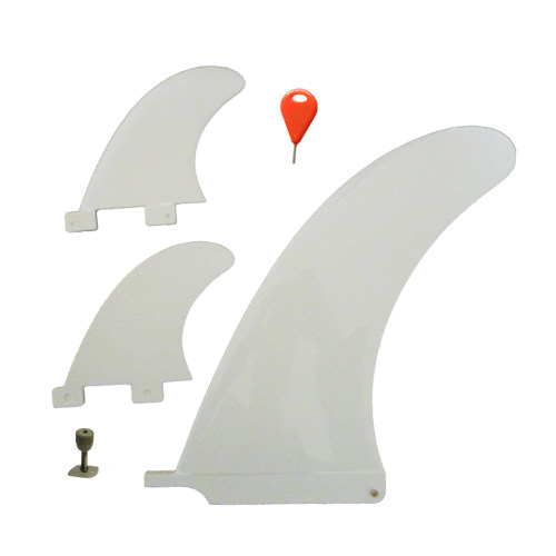 High quality plastic tail rudder surfboard tail rudder FCS 9 2GL rice white 9 inches