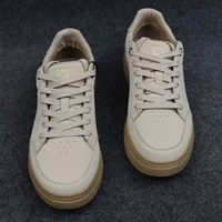 [21QXL30301品牌男装专柜正品男士四季款真皮系带板鞋小白鞋一脚蹬]