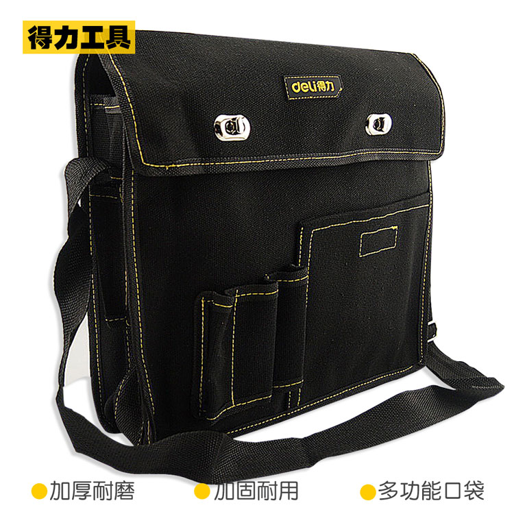 Powerful tools Wear-resistant canvas tool bag shoulder bag Tool bag Hardware repair bag Electrician bag Shoulder bag