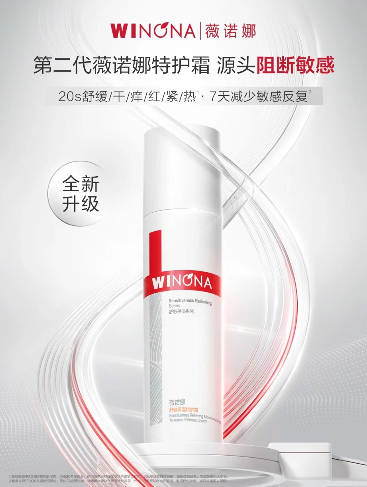 ウィノナ スージング＆モイスチャライジング スペシャルケアクリーム 第2世代/第1世代：敏感肌を落ち着かせ、ダメージを受けた肌を修復し、顔の肌を守ります