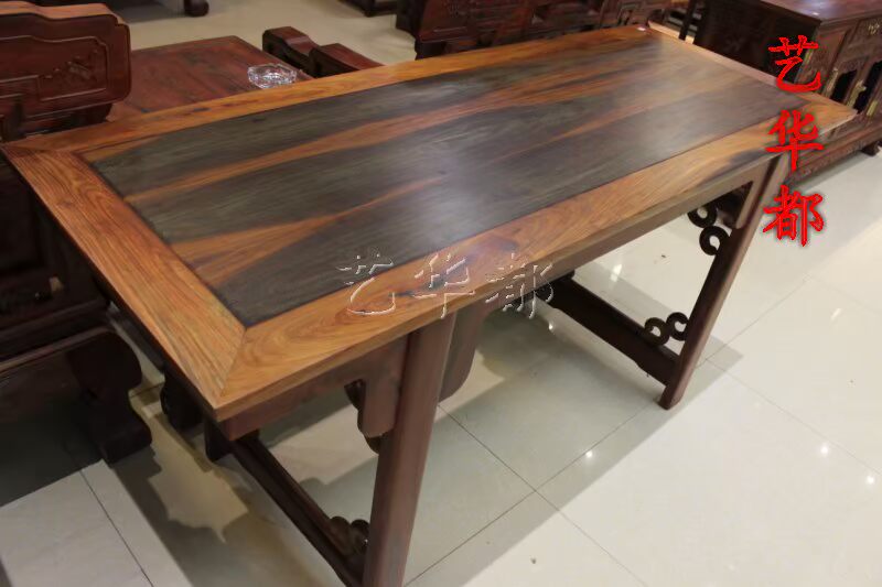 Xianyou gỗ gụ Sian gỗ hồng mộc nội thất Lào đỏ gỗ hồng đầu phẳng trường hợp - Bàn / Bàn bàn sofa gỗ