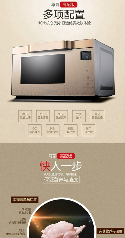 Lò vi sóng thông minh Galanz / Glanz G90F25MSXLVIII-A7 (G3) Lò nướng đối lưu biến tần kép chế độ kép lò nướng samsung