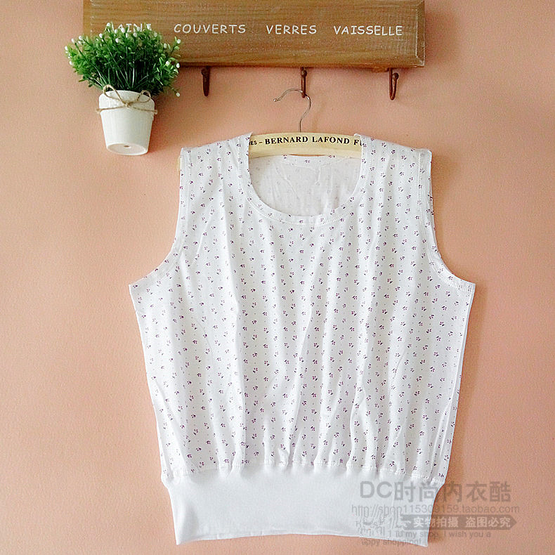 2 cái của trung và cũ đồ lót tuổi lỏng lẻo nữ cotton mẹ không tay phần giữa tăng vest áo mùa hè đồ ngủ