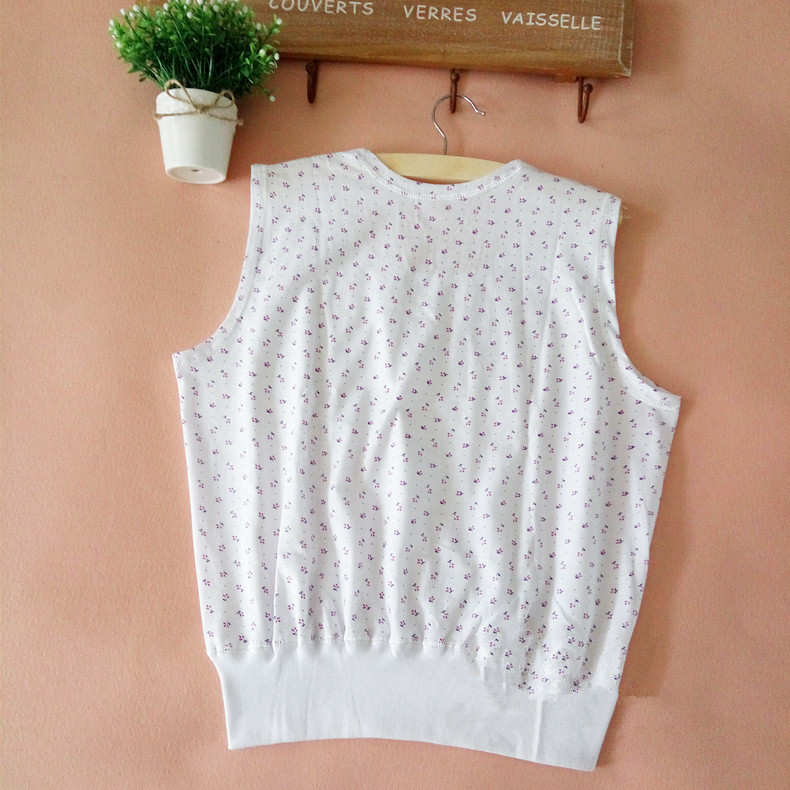 2 cái của trung và cũ đồ lót tuổi lỏng lẻo nữ cotton mẹ không tay phần giữa tăng vest áo mùa hè đồ ngủ