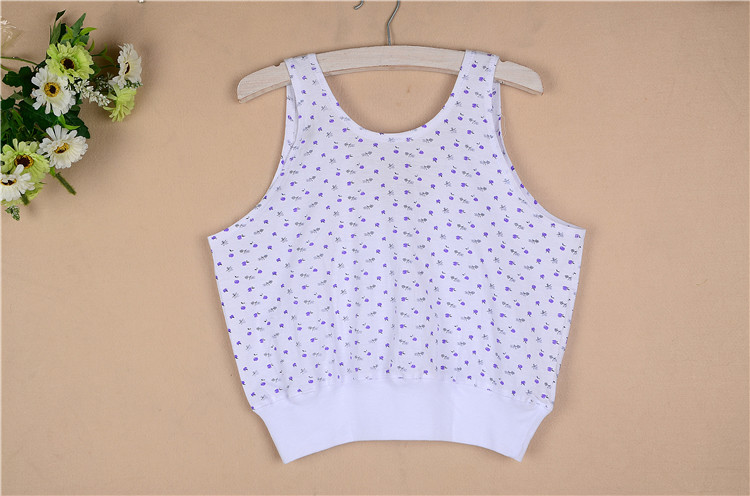 3 piece mùa hè trung và tuổi già ngắn vest đồ lót nữ cotton kích thước lớn ông già áo áo ngực mẹ yếm trong mỏng