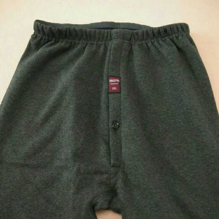 Mùa đông nam và nữ cộng với chất béo quần lớn kích thước ấm cotton dày cộng với nhung lỏng mùa thu ấm quần cotton trung niên quần giữ nhiệt cao cấp nam nữ