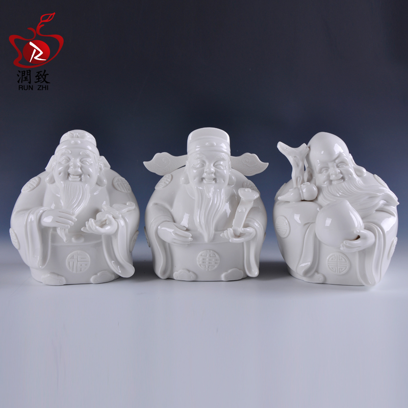 Fu Luu Samsung Pendulum Ware of ceramic Caixity sends elderly elders Birthday Gifts Birthday birthday Birthday Home Decoration of the Fortune