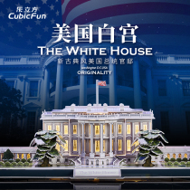 Le Cube 3D three-dimensional puzzle LED White House of the United States World famous building large paper assembly model Adult