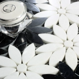 Патултрия края мозаика настенная кирпичная кирпич натуральный камень серой деревянный деревянный камень -Афины серые цветочные столе