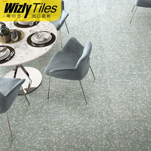 Foshan Tile 600x600 Trip All -porcelain Красочный водный мельница, прозрачная линия, ресторан, ресторан Ins ins wind net, красные плитки