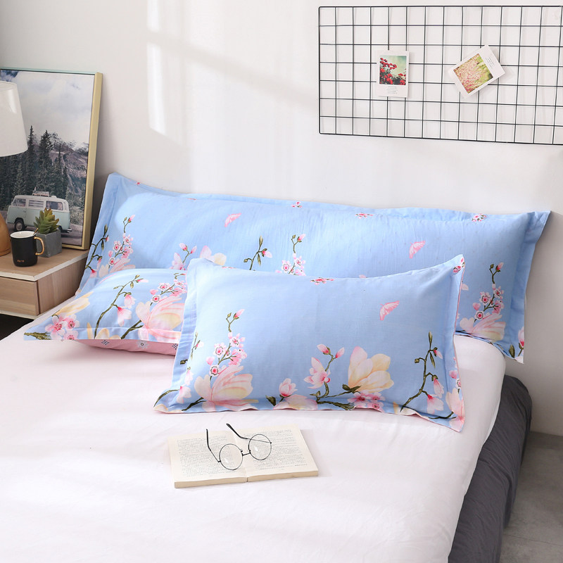 Cotton long pillowcase single double printing extended cotton pillowcase 1 2 1 5 1 8m pillowcase