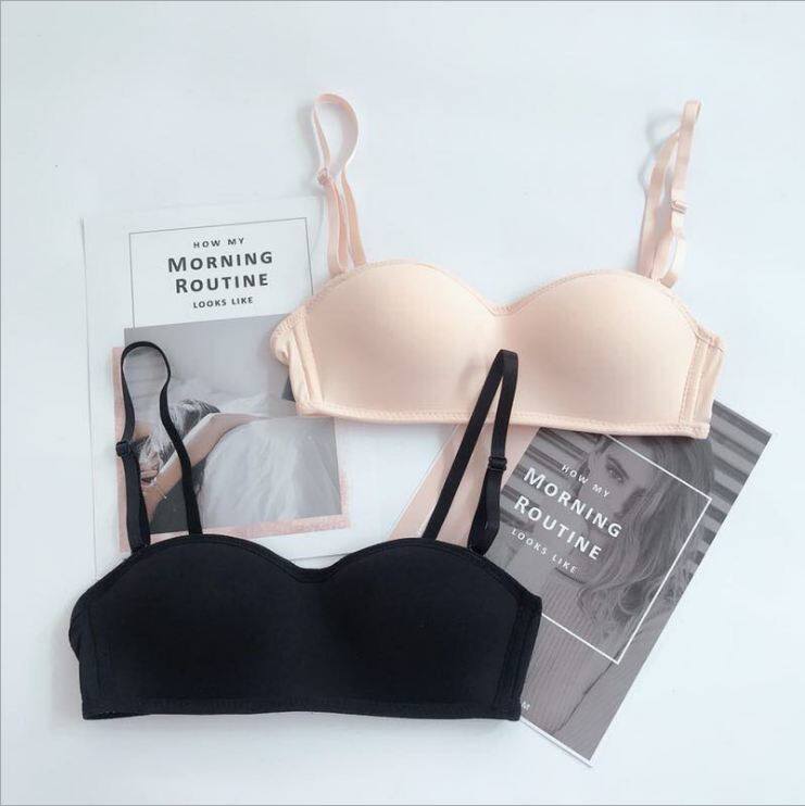Exported to Japan no steel ring bra 3D invisible wedding dress photo anti-light tube top thin section gathered non-slip women's underwear
