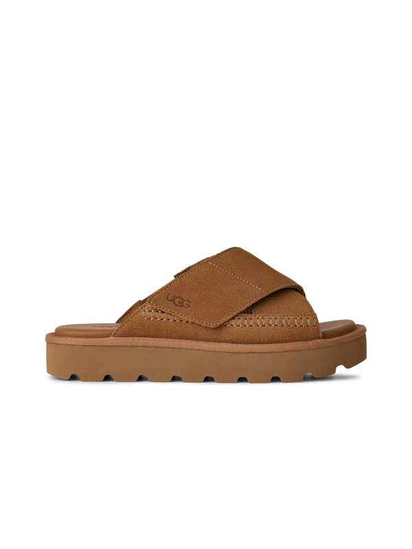 Ugg New Summer Style Women's Comfortable and Fashionable Solid Color Thick-Soled Open-Toe Casual Cross-Strap Slippers 1178876 Ugg New Summer Style Women's Comfortable and Fashionable Solid Color Thick-Soled Open-Toe Casual Cross-Strap Slippers 1178876