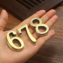Customized metal bronze number door number plate size English letter house number number number