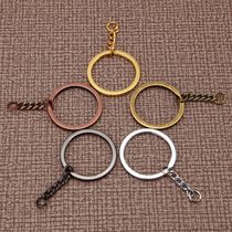 High-grade hardware 25mm key ring keychain DIY gift key ring plating single key ring