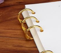 High-grade desk calendar three ring binding clip binding clip open ring binder binding clip iron ring binding accessories