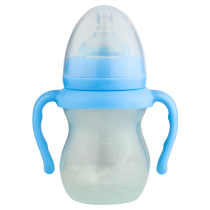 Domi bear PPSU baby bottle wide mouth standard mouth automatic suction PP automatic baby bottle with straw handle()