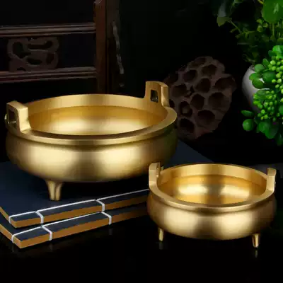 Fine polished pure copper solid earring copper incense burner ornaments sandalwood incense burner ornaments