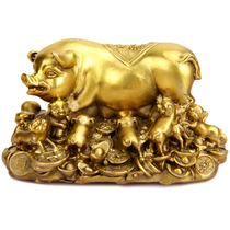 Copper pig ornaments copper pig ornaments money pig home furnishings