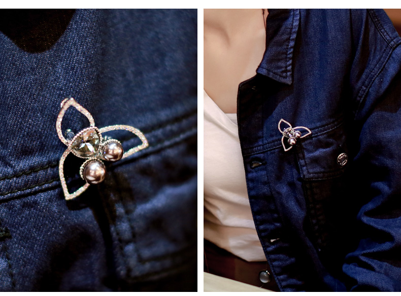 Broche femme MBOX en cristal autrichien - Ref 1177093 Image 14