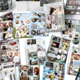 Наклейка, ретро журнал, милая книга с наклейками, планировщик